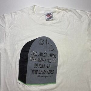 Vintage‎ 90s Shakespeare x lawyer attorney shirt